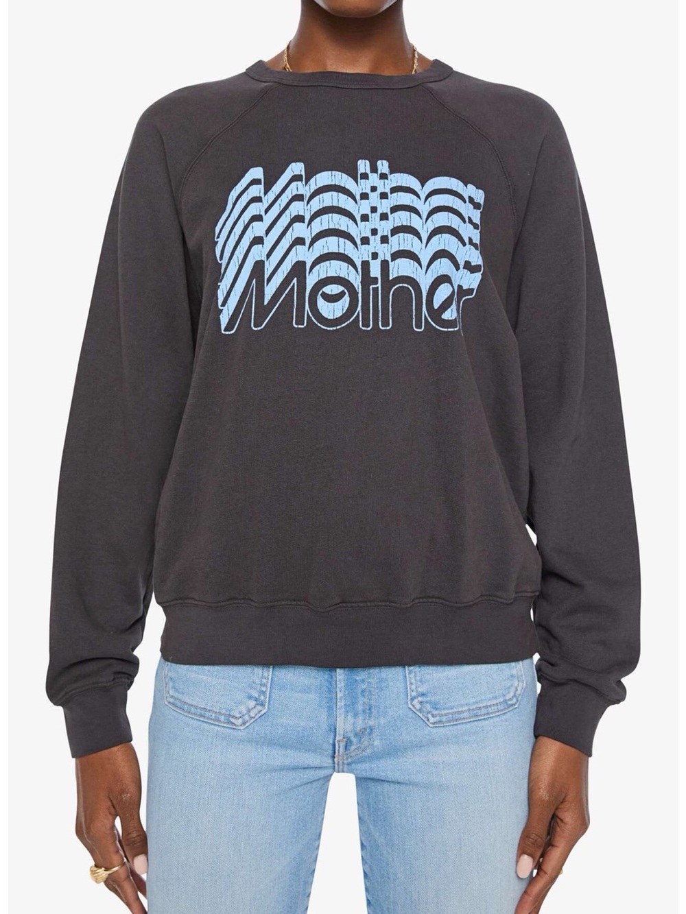 MOTHER The Mother Graphic Sweatshirt size XS Color: Mother Glitch
